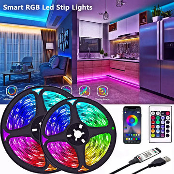 LeiiGeeGo LED Strip Light DC5V SMD RGB 5050 15 LEDs / Metre