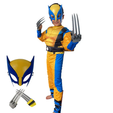 Wolverine Halloween Costume for Boys with Wolf Claws