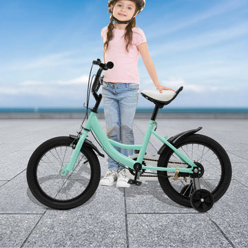Kids Bike 16 inch with Training Wheels, Suitable for Boys and Girls