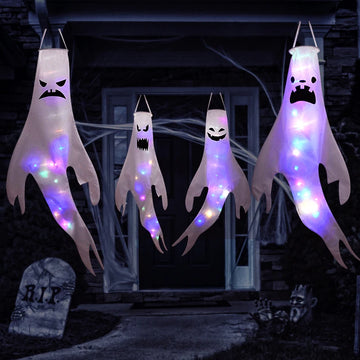 ZQNYCY LED Light Hanging Ghost For Halloween Party Home Outdoor Indoor Decoration