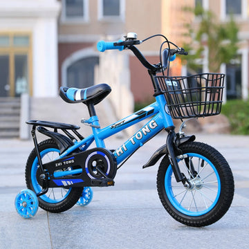 Zhi Tong Kids Bike 12, 14 and 16 inch with Adjustable Height & Detachable Basket