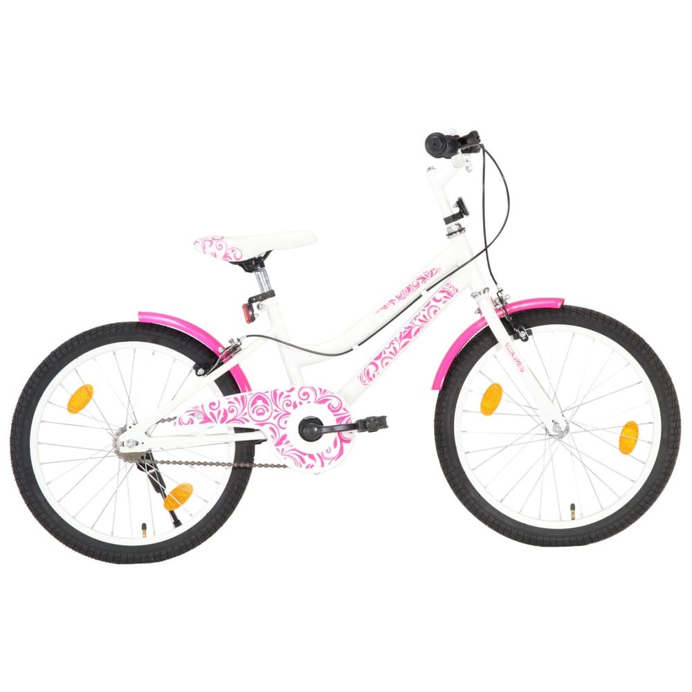 VidaXL Stylish Kids Bike 20 inch Pink and White