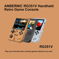 ANBERNIC New RG351V Retro Games Built-in 16G RK3326 Open Source 3.5 INCH 640*480 handheld game console Emulator For  kid Gift