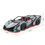 Lamborghini Venono Roadster DIY Building Block Motorized High-Tech RC Car MOC-10574