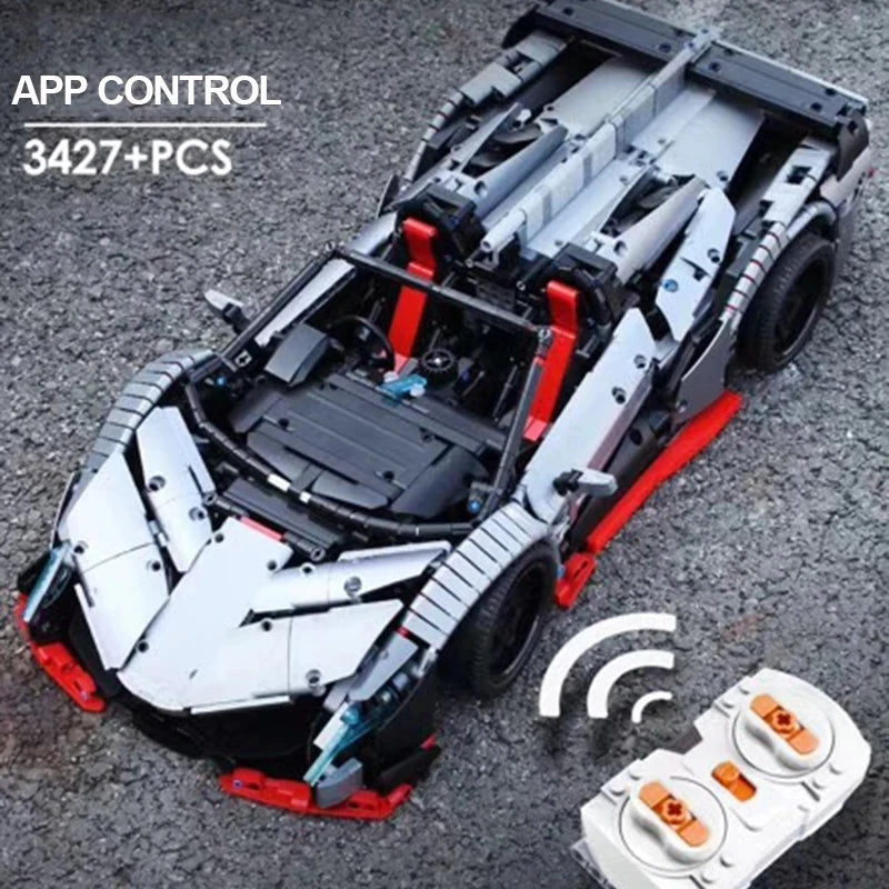 Lamborghini Venono Roadster DIY Building Block Motorized Radio Control Car