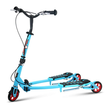 Scissor Style Kids 3-Wheeled Kick Scooter with Adjustable Height (4 Colours)