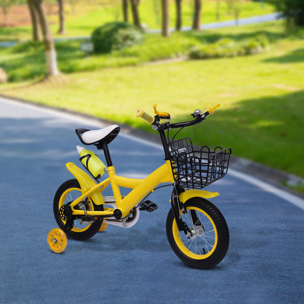 12 inch Kids Bike with Bell and 80kg For Kids Aged 2-4 - Suitable for Both Boys and Girls