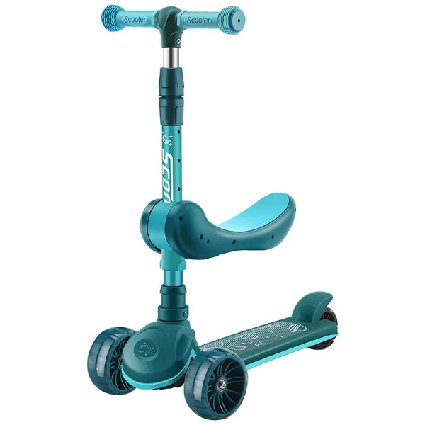 Children's Scooter Wholesale 2-12 Years Old Can Sit Perambulator Music Three Four-Wheel Scooter Scooter Children