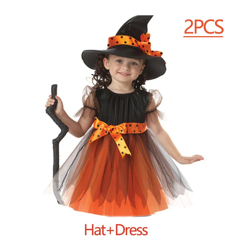 Halloween Girls Dress including Scarlet Witch Vampire Devil Ghost