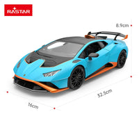 RASTAR 1:14 Lamborghini Huracan STO RC Car Model Luxury Sports Racing Open Door Cars Lights