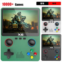 3.5 Inch IPS Screen X6 Smart Game Console 11 Simulators 2000mAh ATJ22735 32bit RISC Support Gamepad Christmas Gift For Kids