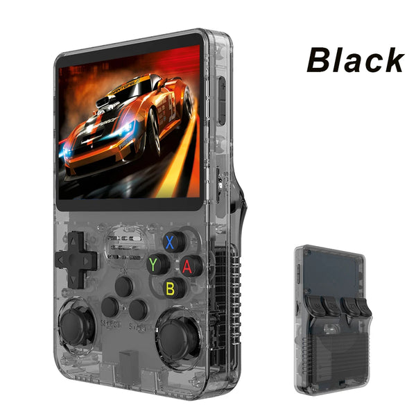 Boyhom R36S Retro Handheld Video Game Console Linux System 3.5 Inch IPS Screen Portable Pocket Video Player R35S 64GB Games