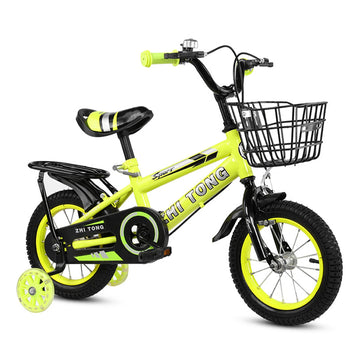 Beautiful Kids Bike With Basket and Adjustable Height - Bike Comes in Multiple Colours and 3 Sizes 12, 14 and 16 Inch Wheel Diameter