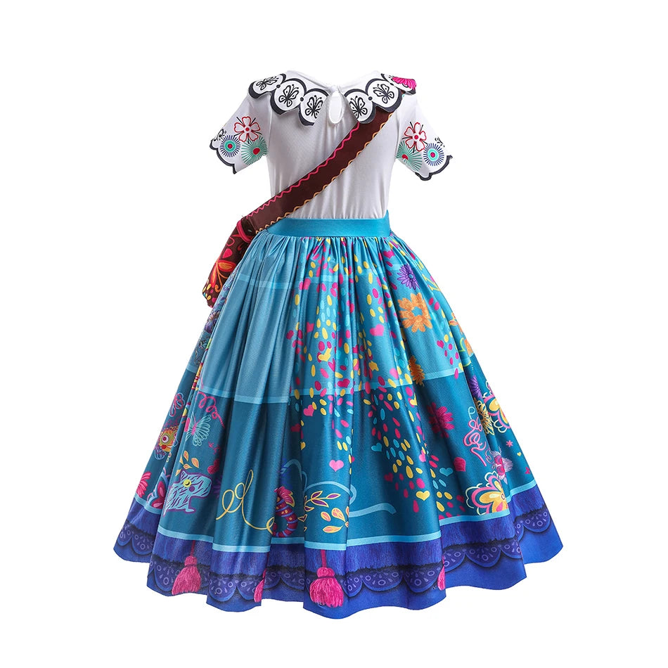 Encanto Girls Dress Kids Mirabel Isabela Princess Costume for Halloween