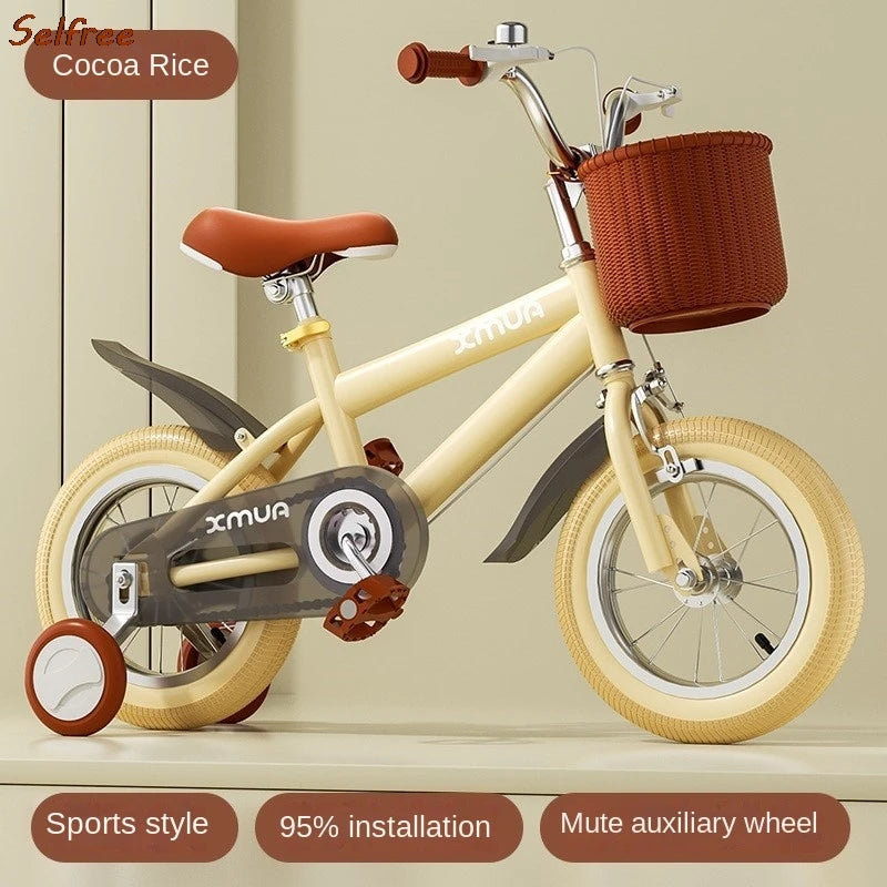 Selfree British Retro-Style Kids Bike With Sensitive Double Brakes (14 / 16 inch & 3 Colours)