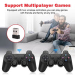 GD10 Video Game Stick 4K Console 2.4G Double Wireless Controller 30000 Games 128GB Retro Games for TV Boy Christmas Gift