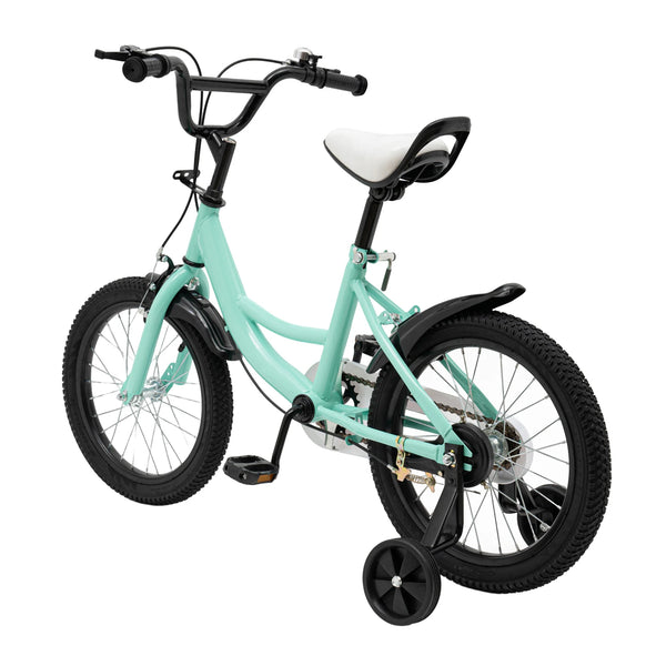 16 Inch Kids Bicycle Suitable for Beginners Aged 2-4  with Training Wheels, Suitable for Boys and Girls