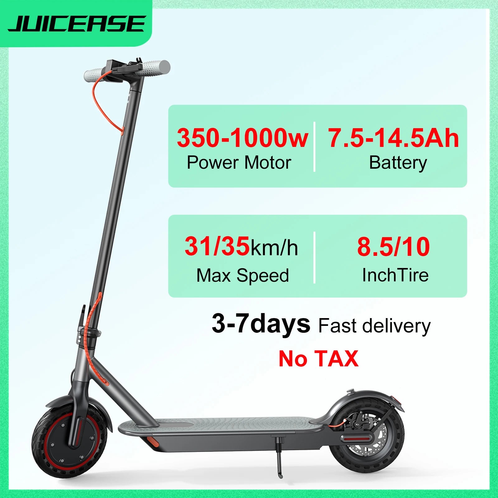 JUICEASE 350W/500W Electric Scooter Range (Estuya, 365GO, ES80, ESMAX)