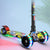 Foldable Children Scooter 3 Wheels Scooter with Flash Wheels Kick Scooter for 2-12 Year Kids Adjustable Height Children Scooter