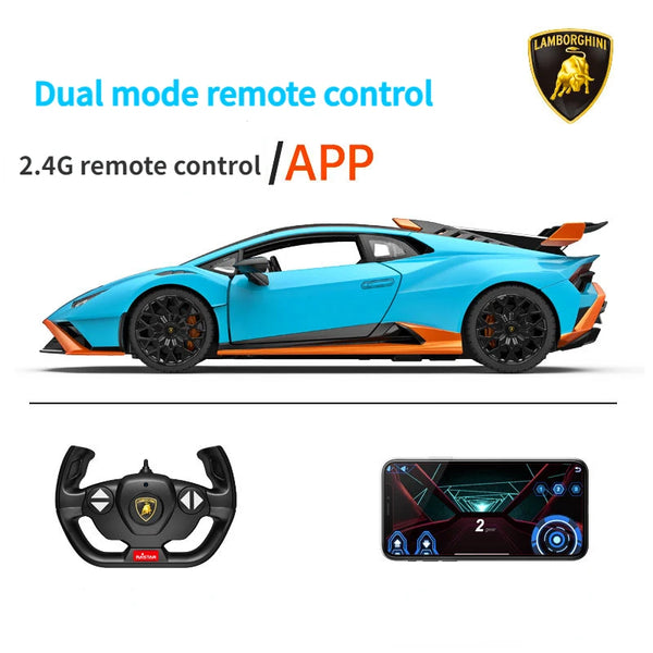 RASTAR 1:14 Lamborghini Huracan STO RC Car Model Luxury Sports Racing Open Door Cars Lights