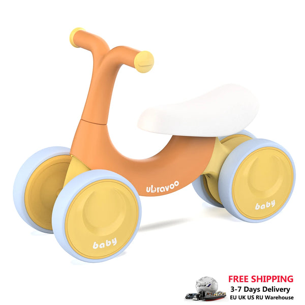 UBRAVOO Baby Sliding Walker Children‘s Balance Bike Without Pedals, Steering Limit Prevent Rollover,10-36 months