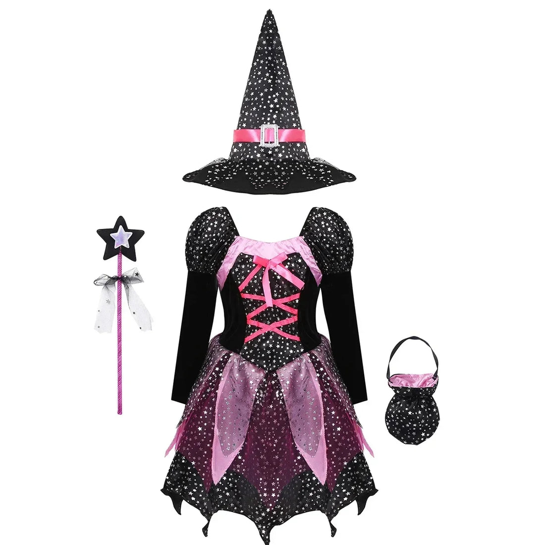 Halloween Girls Cosplay Witch Dresses in Multiple Varieties (7-13 Years)