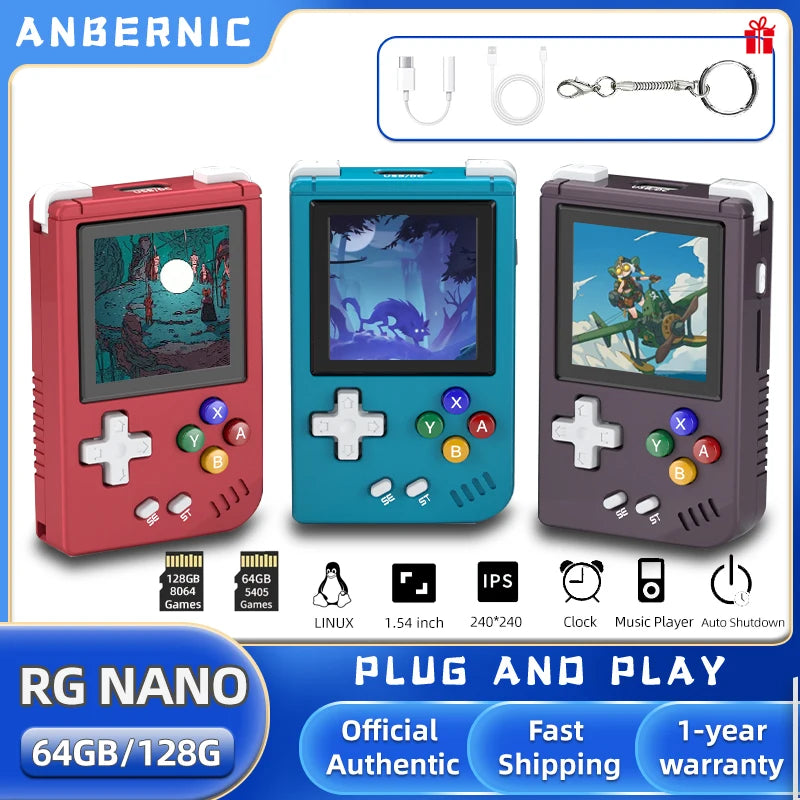 ANBERNIC RG NANO Pocket Mini Handheld Game Player