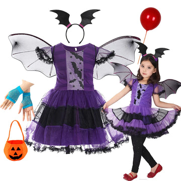 Disney Junior Vampirina Dress with Wings Gloves Perfect for Spooky Halloween Parties