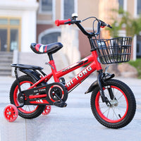 Beautiful Kids Bike With Basket and Adjustable Height - Bike Comes in Multiple Colours and 3 Sizes 12, 14 and 16 Inch Wheel Diameter