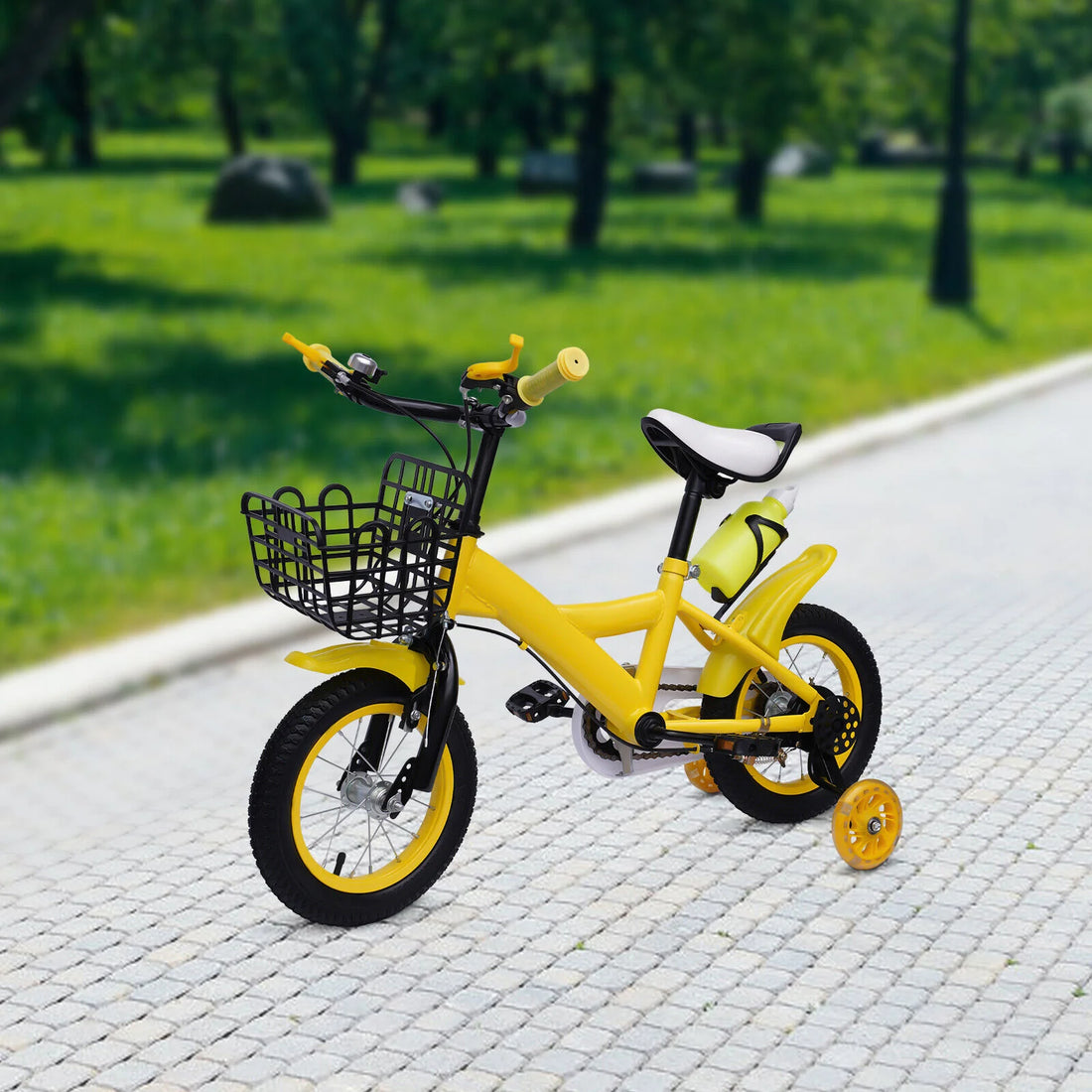 Kids Bike 12 Inch and Traditional Basket Design (Ages 2-5)