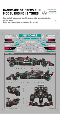 F1 Mercedes-AMG W11 1:12 and 1:18 #44 Lewis Hamilton Formula 1 Racing Remote Control Car