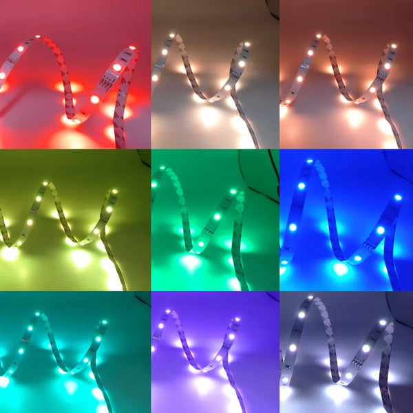 DC5V SMD5050 LED Strip Light TV Desktop Screen Backlight LED Ice White Color Change Bedroom Decoration 1m 2m 3m 4m 5m 10m Luces