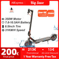 AOVOPRO 7.8-10.5AH Electric Scooter 350W 31KM/H Foldable Electric Kick Scooter 8.5 Inch APP Smart Escooter for Adults