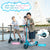 RCB Electric Scooter (R11) for Kids, 150W Motor - Max 9.3mph - Bluetooth Speaker - Colorful LED Lights - Foldable - LED Display