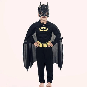 Bilibili Batman Jumpsuit with Cape Mask Men Superhero Bruce Wayne