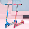 Folding Kick Scooter for Children Adjustable 3 Wheel - Suitable for for Boys and Girls with Flashing Wheels