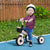 Kids Trike, Tricycle with Adjustable Seat, Basket, Bell for Ages 2-5 Years Pink