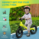 Baby Balance Bike, Training Bike w/ Adjustable Seat and Handlebar - Green